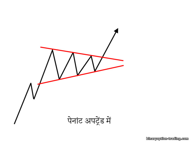 एक अपट्रेंड में पताका