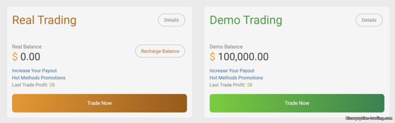 Close Option ब्रोकर के साथ डेमो खाता Close Option ब्रोकर के साथ डेमो खाता