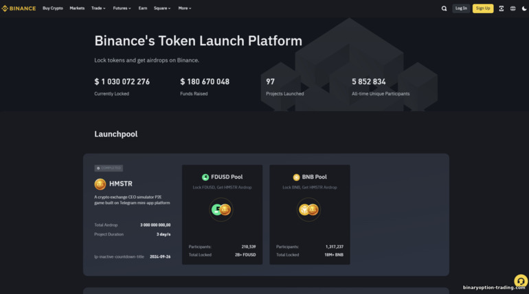 Binance Launchpool की विशेषताएँ