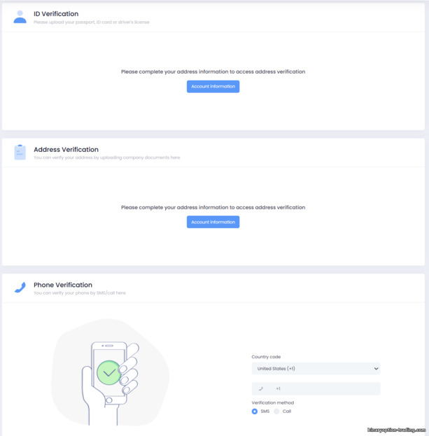 CapitalCore खाता सत्यापन
