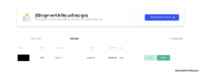 FXPro डेमो अकाउंट