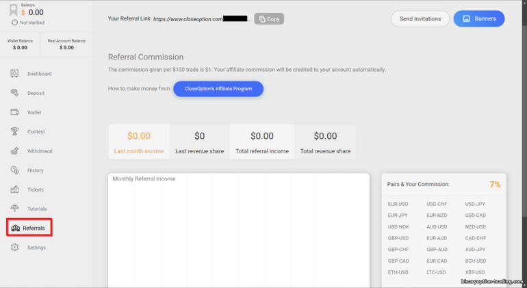 Close Option रेफ़रल प्रोग्राम Close Option रेफ़रल प्रोग्राम